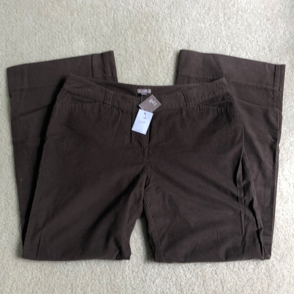 J. Jill Wide Leg Brown Corduroy Pants NWT